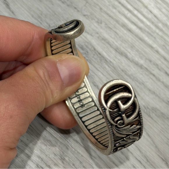 Gucci GG Marmont Sterling Silver Bangle - Picture 3 of 9